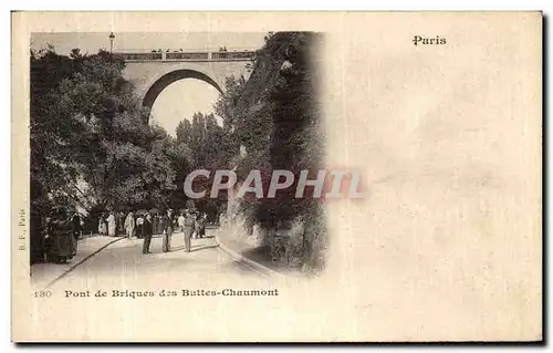 Cartes postales Paris Pont de Briques des Buttes Chaumont