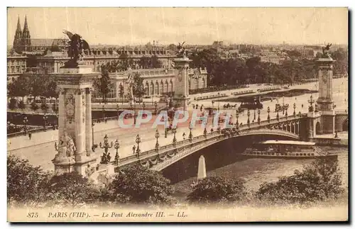 Cartes postales Paris Le Pont Alexandre III