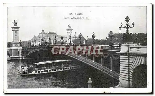 Cartes postales Paris Le Pont Alexandre III