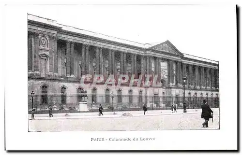 Ansichtskarte AK Paris Colonnade Du Louvre