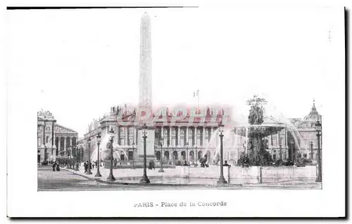 Cartes postales Paris Place de la Concorde