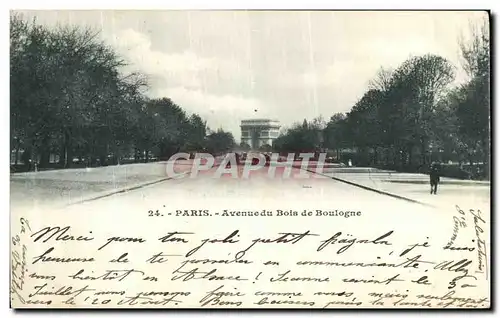 Cartes postales Paris Avenue du Bois de Boulogne