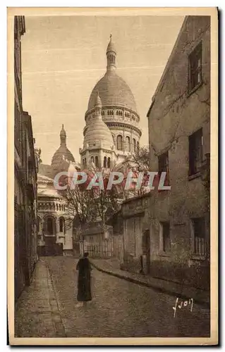 Ansichtskarte AK Paris En Flanant La Basilique du Sacre Coeur vue de la Rue du Chevalier de la Barre