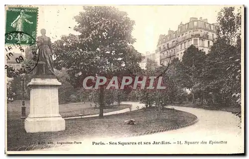 Ansichtskarte AK Paris Ses Squares et ses Jardins Square des Epinettes