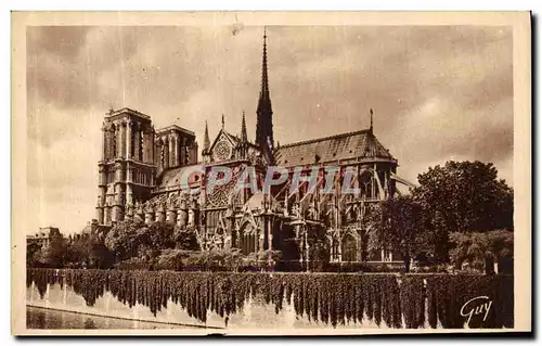 Cartes postales Paris Et Ses Merveilles Abside De La Cathedbale Notre Dame
