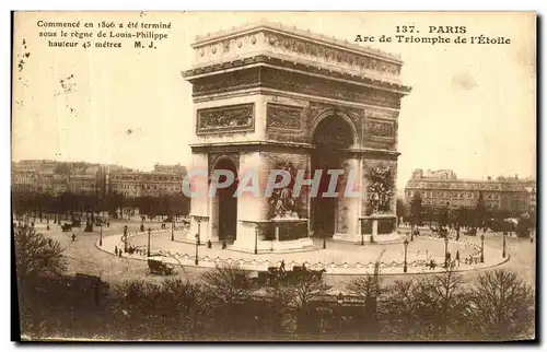 Cartes postales Paris Arc de Triomphe de L Etoile