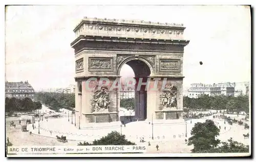 Ansichtskarte AK Paris Arc de Triomphe de L Etoile Bon Marche