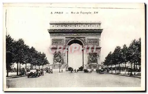 Cartes postales Paris Arc de Triomphe