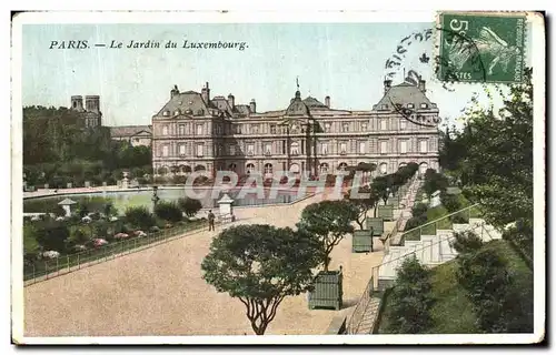 Ansichtskarte AK Paris Le Palais et le Jardin Luxembourg