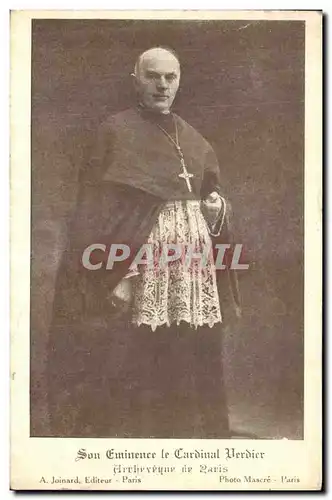 Cartes postales Paris Son Eminence le Cardinal Verdier Archeveque de Paris