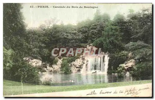 Ansichtskarte AK Paris Cascade du Bois de Boulogne