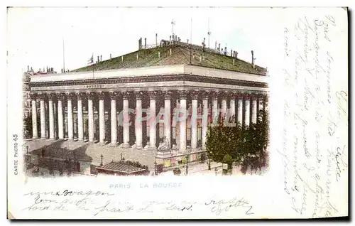 Cartes postales Paris La Bourse