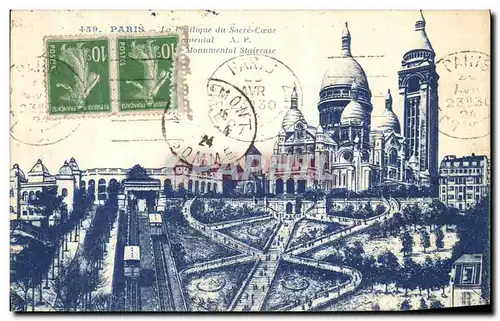 Cartes postales Paris Sacre Coeur Montmartre