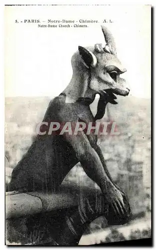 Cartes postales Paris Notre Dame Chimere
