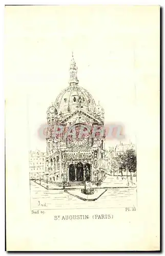 Cartes postales Paris St Augustin