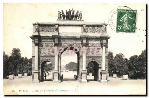 Cartes postales Paris L Arc de Triomphe du Carrousel