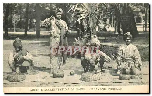 Cartes postales Jardin D Acclimatation De Paris Caravane Indienne