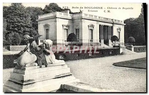 Ansichtskarte AK Bois de Boulogne Chateau de Bagatelle