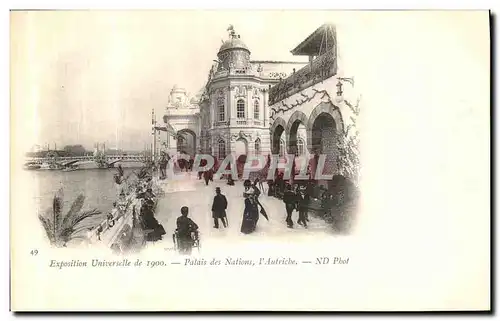 Cartes postales Expostion Universelle de 1900 Palais des Nations L Autriche