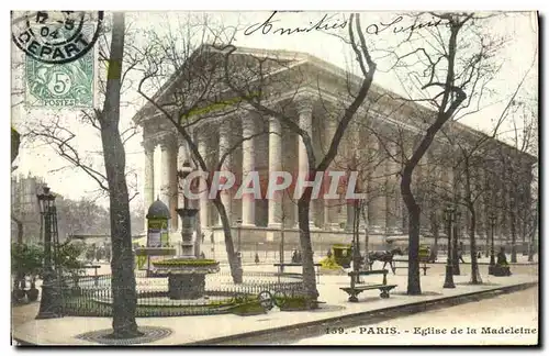 Cartes postales Paris Eglise de la Madeleine