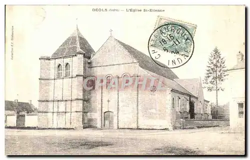 Ansichtskarte AK Deols L Eglise St Etienne