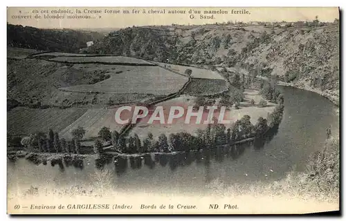 Ansichtskarte AK Environs de Gargilesse Bords de La Creuse