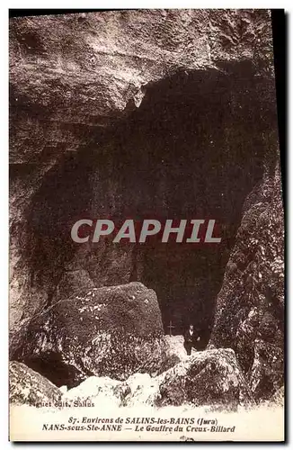 Ansichtskarte AK Environs de Salins Les Bains Nans Sous Ste Anne Le Gouffre du Creaux Billard