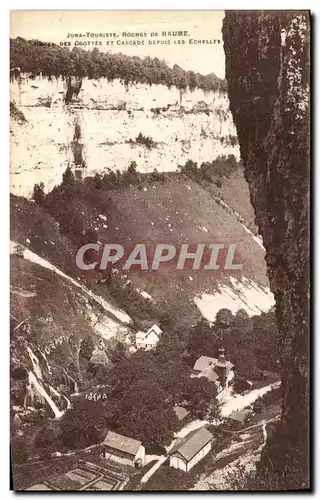 Ansichtskarte AK Jura Touriste Roches De Baume Des Grottes Et Cascade Les Echelles