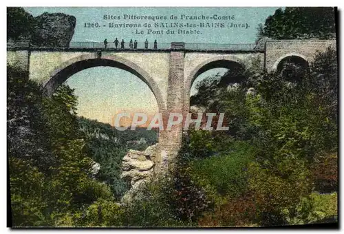 Cartes postales Environs de Salins Les Bains Le pont du diable