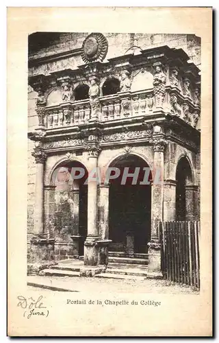 Cartes postales Dole Le Portail de La Chapelle du College