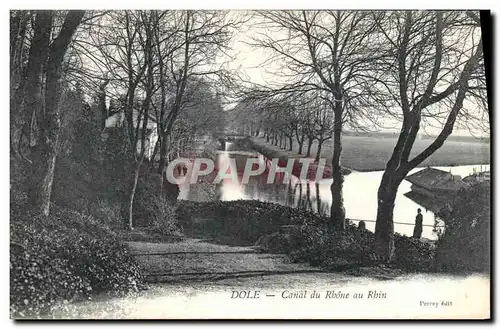 Cartes postales Dole Canal du Roche au Rhin