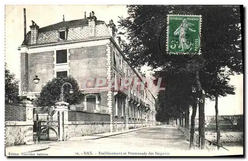 Ansichtskarte AK Dax Etablissement Et Promenade des Baignots