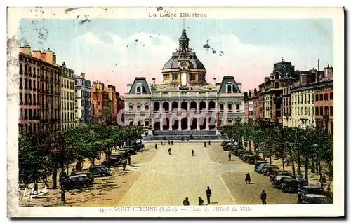 Cartes postales Sainte Etienne Place de L Hotel de Ville