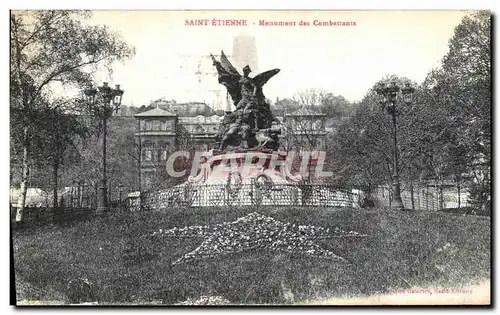 Cartes postales Sainte Etienne Monument des Combattants Militaria