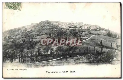 Cartes postales Vue Generale de Cervieres