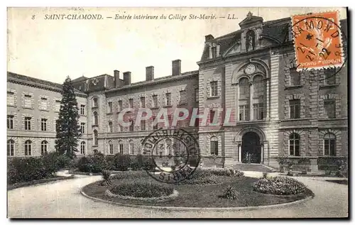 Cartes postales Saint Chamond Entree Interieure du College Ste Marie