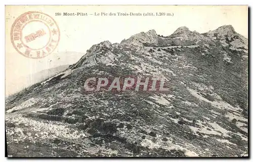 Cartes postales Mont Pilat Le Pic des Trois Dents