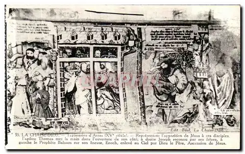 Cartes postales La Chaise Dieu Tapisseries d Arras Apparition de Jesus a ses disciples