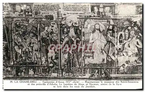 Ansichtskarte AK La Chaise Dieu Tapisseries d Arras Massacre des saints innocents