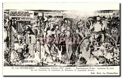 Ansichtskarte AK La Chaise Dieu Tapisseries d Arras Esther implorant la pitie du roi Assuerus