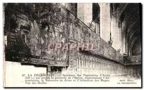 Cartes postales La Chaise Dieu Specimen des Tapisseries d Arras Naissance de Jesus