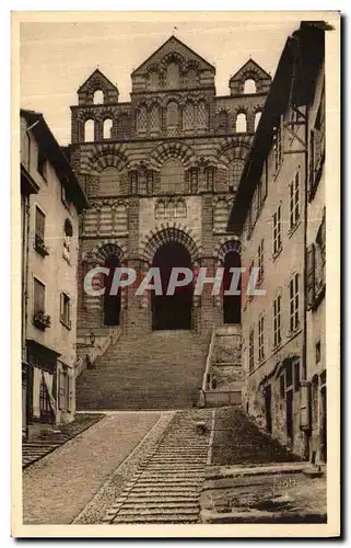 Cartes postales Le Velay Le Puy Basilique de Notre Dame Du Puy L aFacade