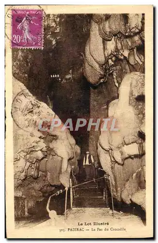 Cartes postales Le Lot Illustre Padirac Le Pas Du Crocodile