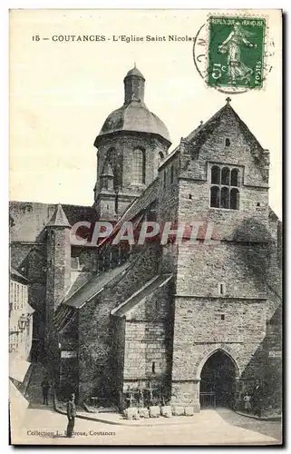 Ansichtskarte AK Coutances L Eglise Saint Nicolas