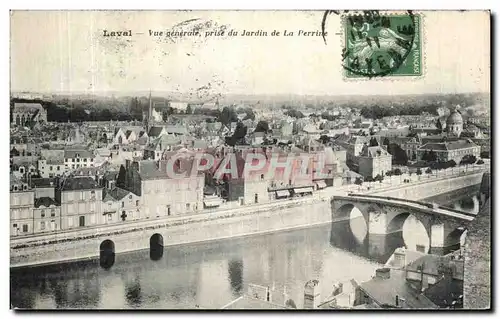 Ansichtskarte AK Laval Vue Generale Prise du Jardin de La Perrine