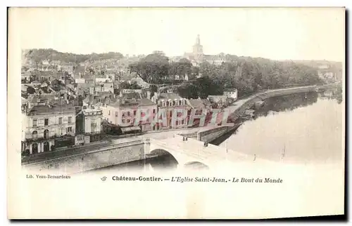 Ansichtskarte AK Chateau Gontier L Eglise Saint Jean Le Bout du Monde