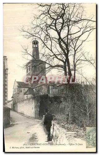 Cartes postales Chateau Gontier L Eglise Saint Jean