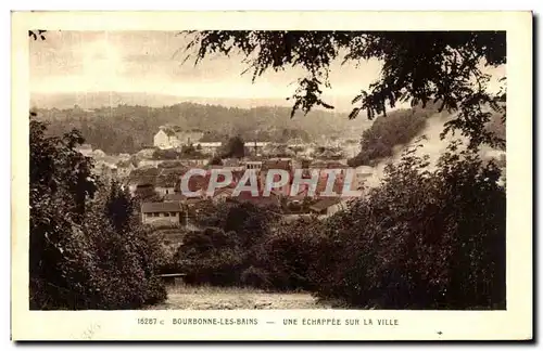 Cartes postales Bourbonne Les Bains Une Echappee Sur La Ville