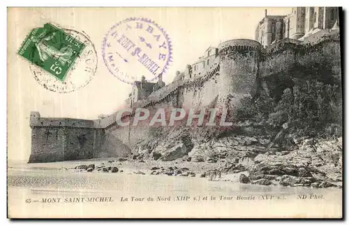 Cartes postales Mont Saint Michel LaTour du Nord et La Tour Boucle