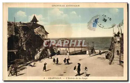 Cartes postales Granville L Entree de La Plage